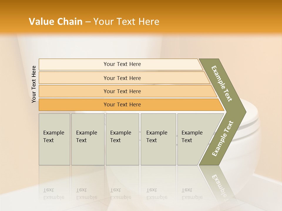 A White Toilet Sitting In A Bathroom Next To A Yellow Wall PowerPoint Template
