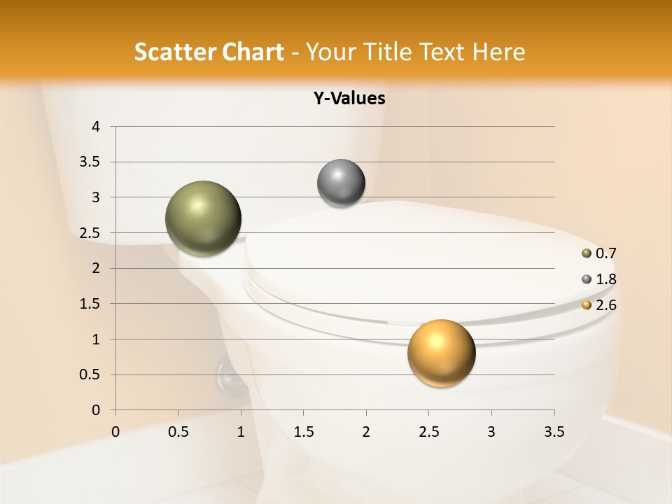 A White Toilet Sitting In A Bathroom Next To A Yellow Wall PowerPoint Template