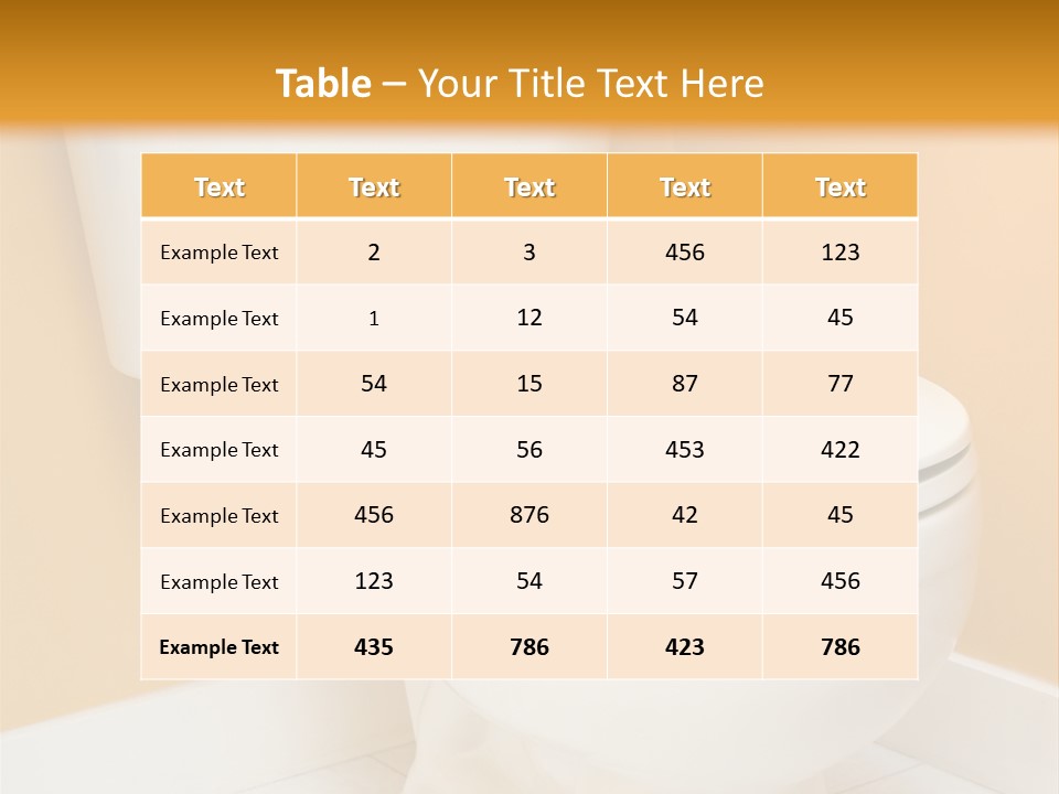 A White Toilet Sitting In A Bathroom Next To A Yellow Wall PowerPoint Template