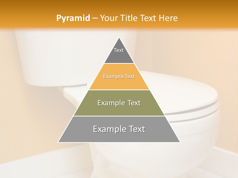 A White Toilet Sitting In A Bathroom Next To A Yellow Wall PowerPoint Template