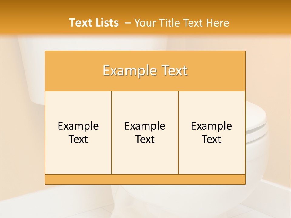 A White Toilet Sitting In A Bathroom Next To A Yellow Wall PowerPoint Template