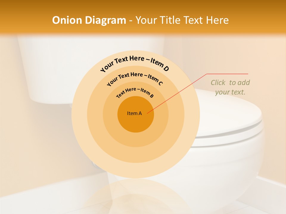 A White Toilet Sitting In A Bathroom Next To A Yellow Wall PowerPoint Template