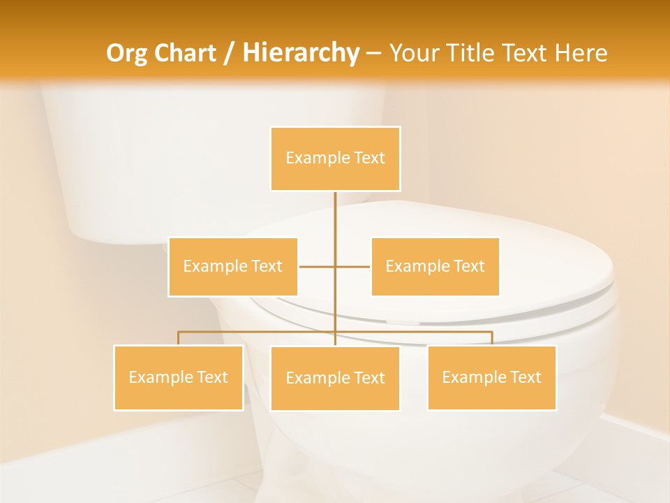 A White Toilet Sitting In A Bathroom Next To A Yellow Wall PowerPoint Template