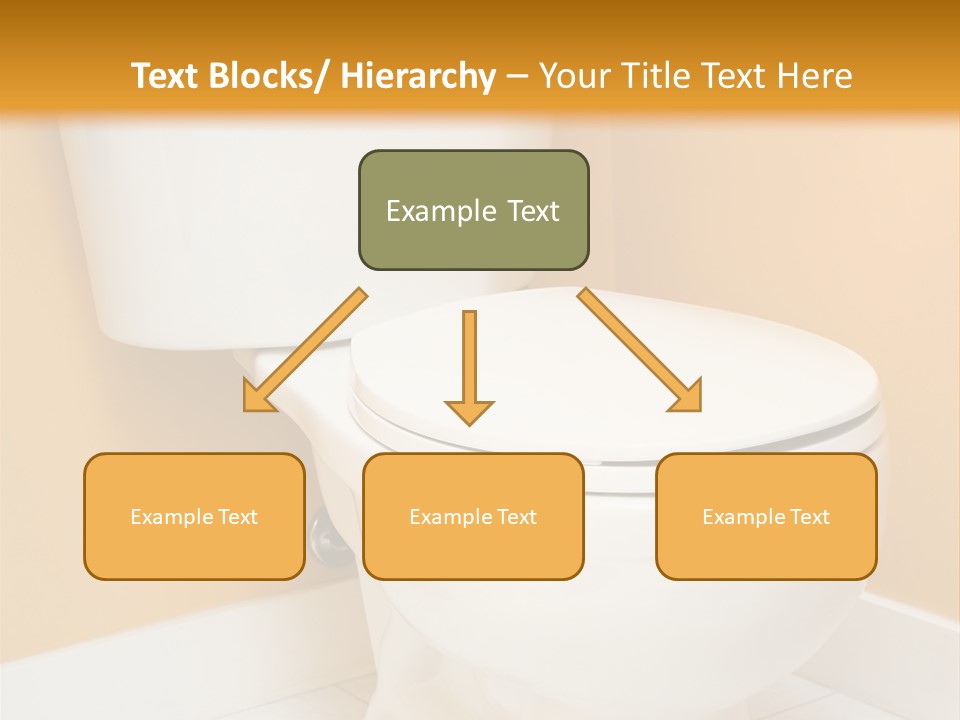 A White Toilet Sitting In A Bathroom Next To A Yellow Wall PowerPoint Template