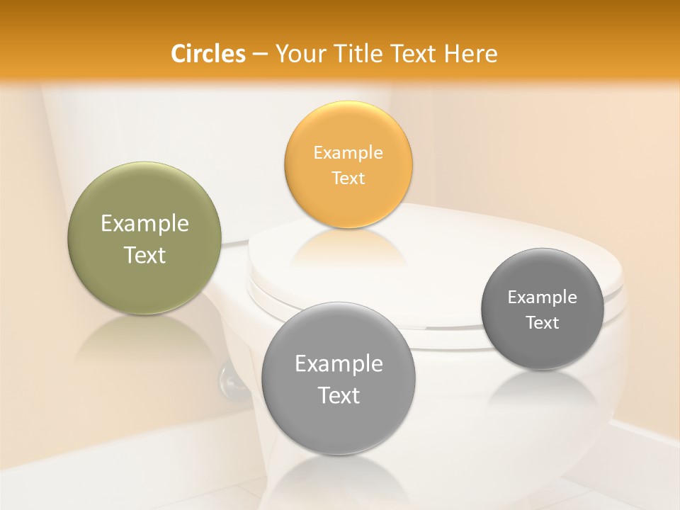 A White Toilet Sitting In A Bathroom Next To A Yellow Wall PowerPoint Template