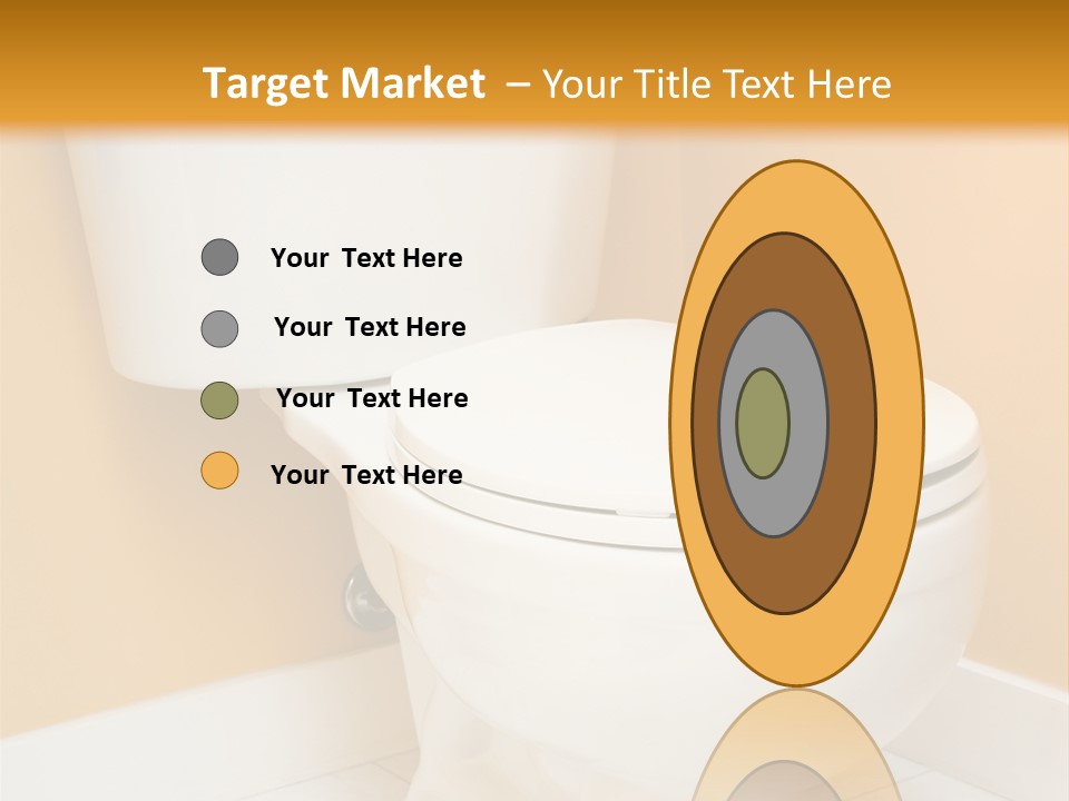 A White Toilet Sitting In A Bathroom Next To A Yellow Wall PowerPoint Template