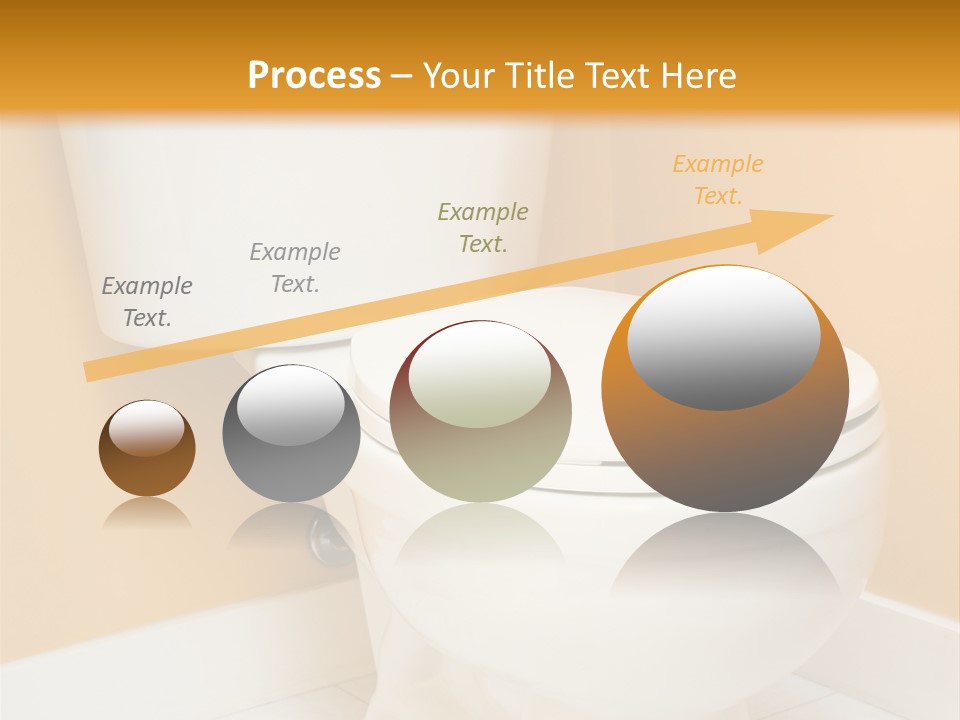 A White Toilet Sitting In A Bathroom Next To A Yellow Wall PowerPoint Template