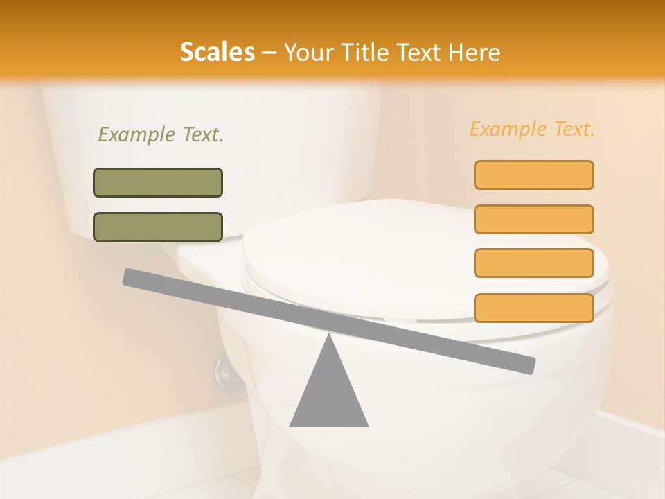 A White Toilet Sitting In A Bathroom Next To A Yellow Wall PowerPoint Template