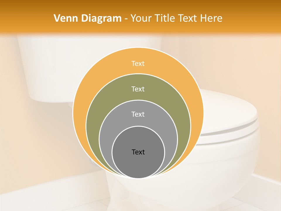 A White Toilet Sitting In A Bathroom Next To A Yellow Wall PowerPoint Template