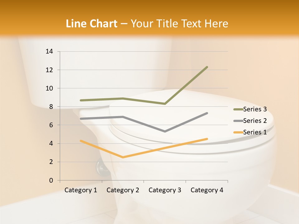 A White Toilet Sitting In A Bathroom Next To A Yellow Wall PowerPoint Template