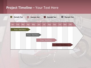A Row Of Bikes Parked Next To Each Other PowerPoint Template