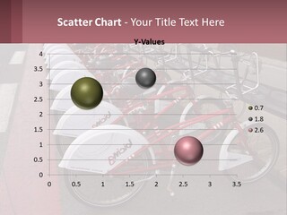 A Row Of Bikes Parked Next To Each Other PowerPoint Template