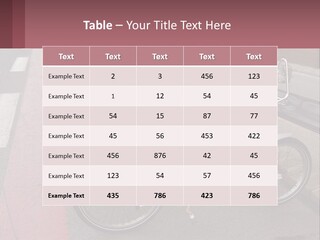 A Row Of Bikes Parked Next To Each Other PowerPoint Template