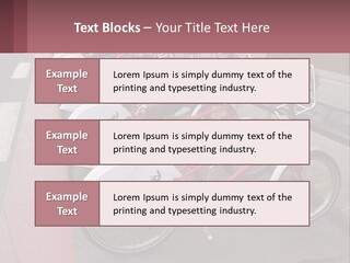 A Row Of Bikes Parked Next To Each Other PowerPoint Template
