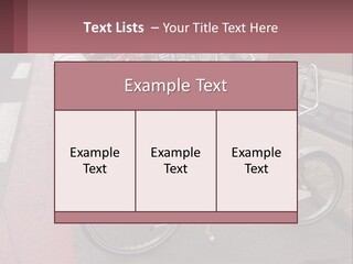 A Row Of Bikes Parked Next To Each Other PowerPoint Template