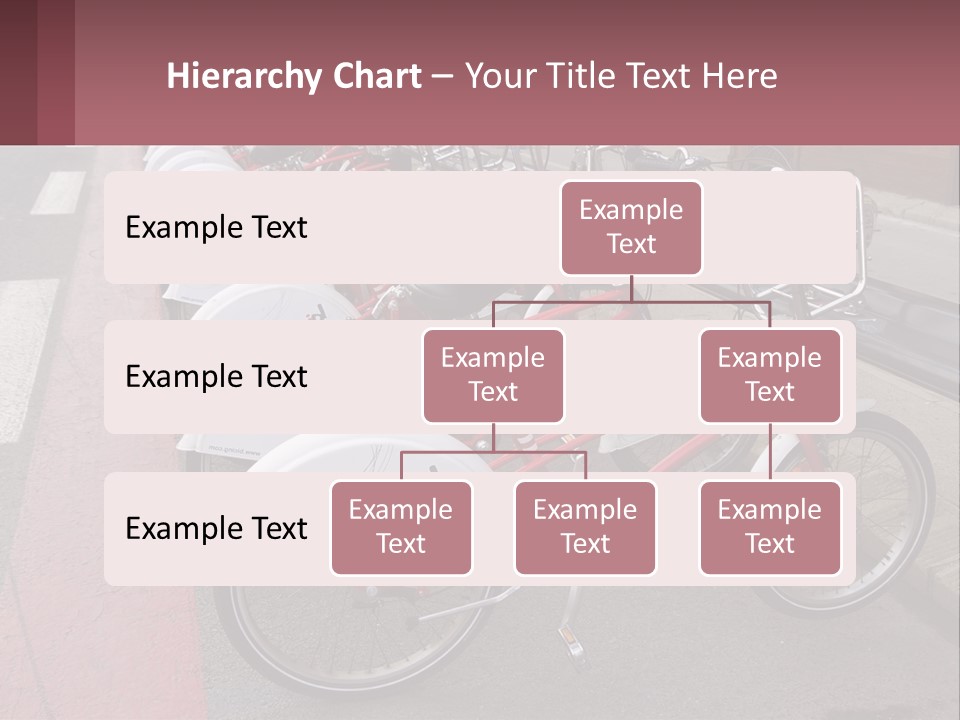 A Row Of Bikes Parked Next To Each Other PowerPoint Template