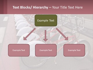 A Row Of Bikes Parked Next To Each Other PowerPoint Template