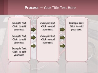 A Row Of Bikes Parked Next To Each Other PowerPoint Template