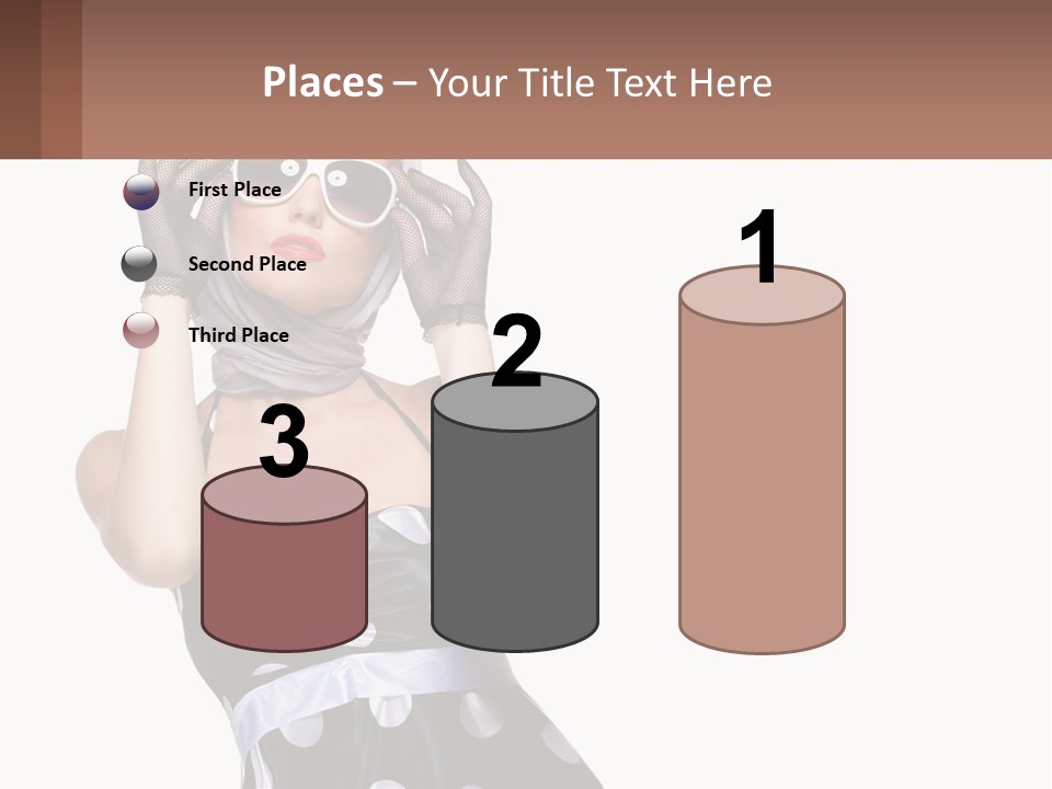 A Woman With A Scarf And Sunglasses On Her Head PowerPoint Template