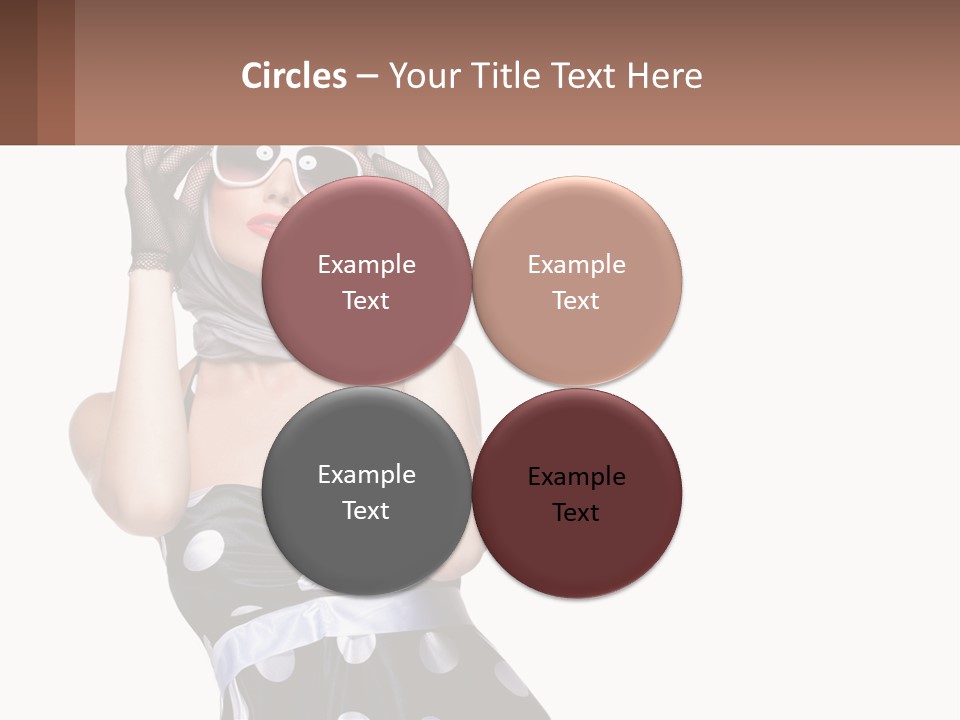 A Woman With A Scarf And Sunglasses On Her Head PowerPoint Template