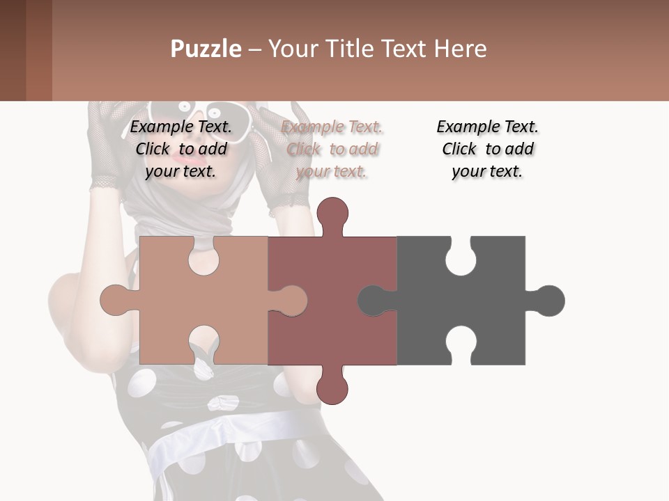 A Woman With A Scarf And Sunglasses On Her Head PowerPoint Template