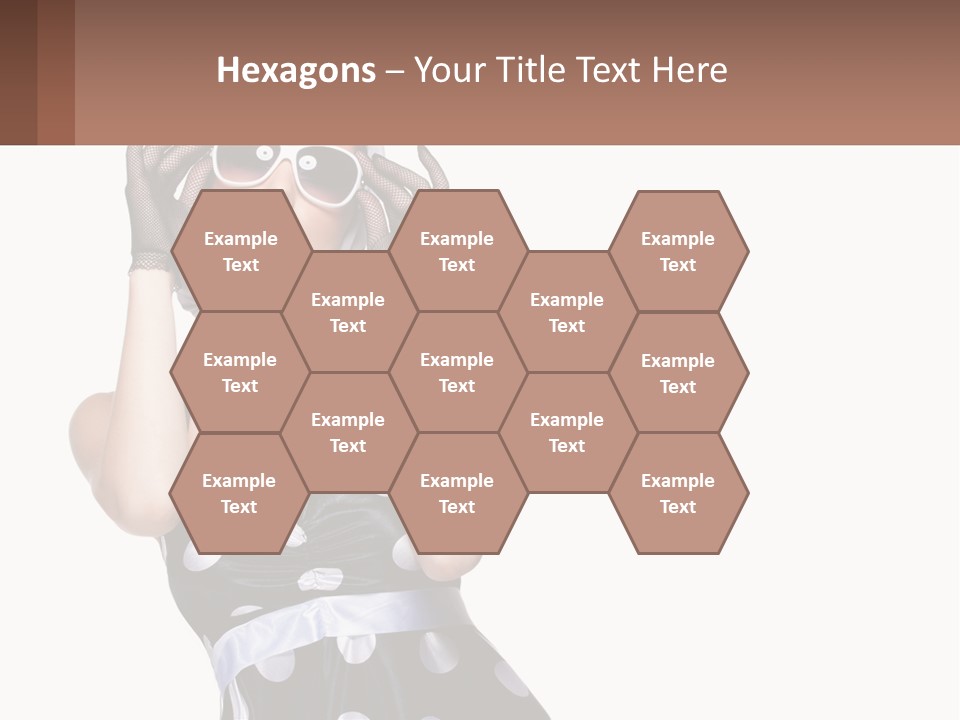 A Woman With A Scarf And Sunglasses On Her Head PowerPoint Template