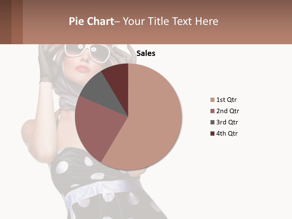 A Woman With A Scarf And Sunglasses On Her Head PowerPoint Template