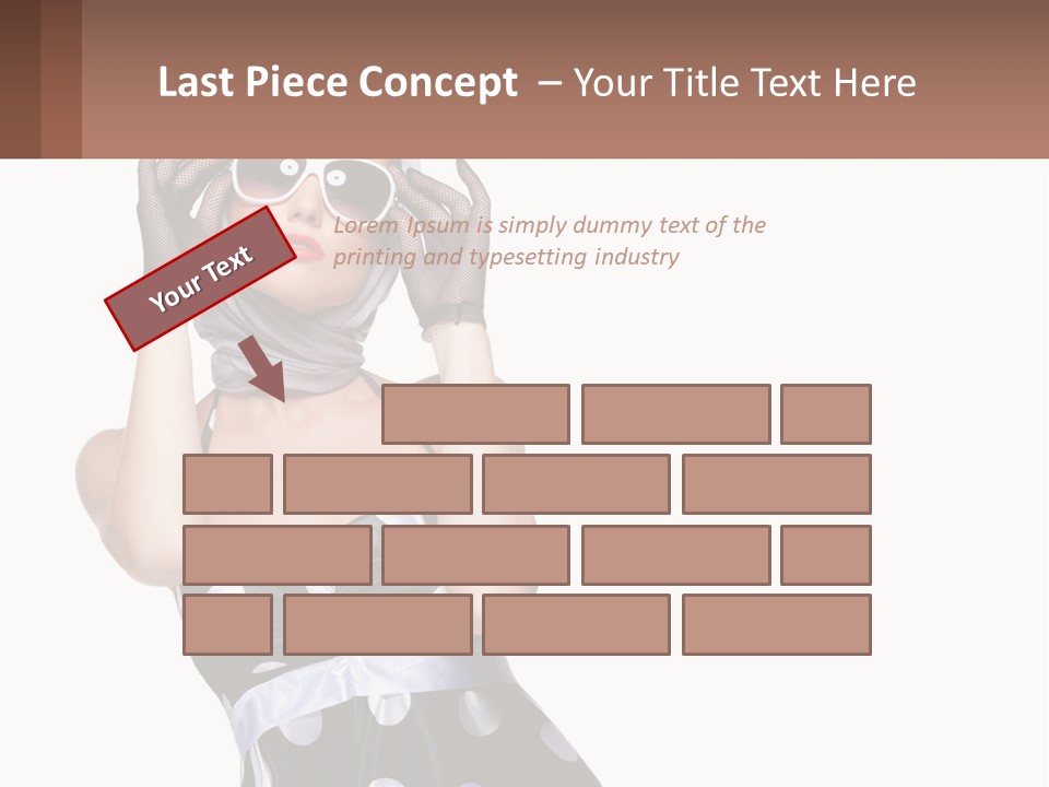 A Woman With A Scarf And Sunglasses On Her Head PowerPoint Template