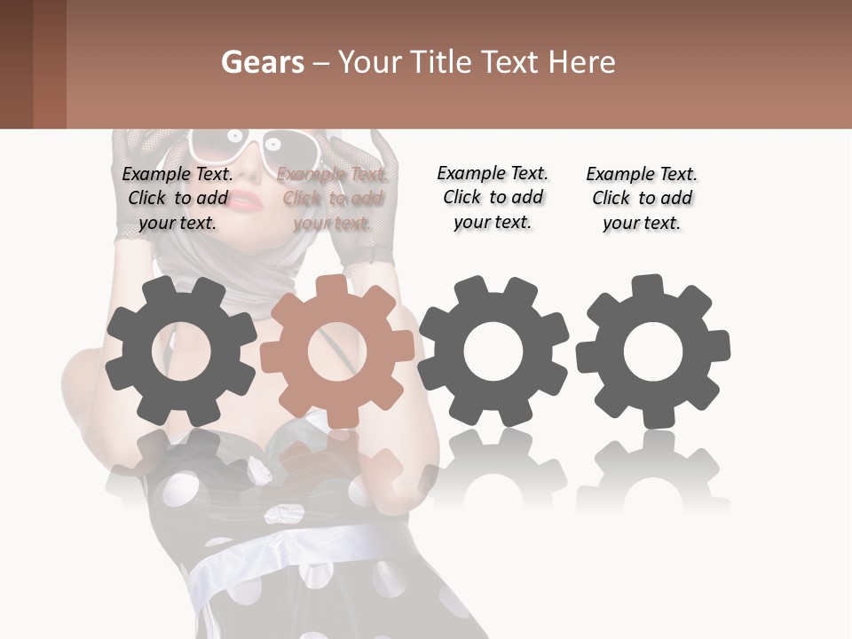 A Woman With A Scarf And Sunglasses On Her Head PowerPoint Template