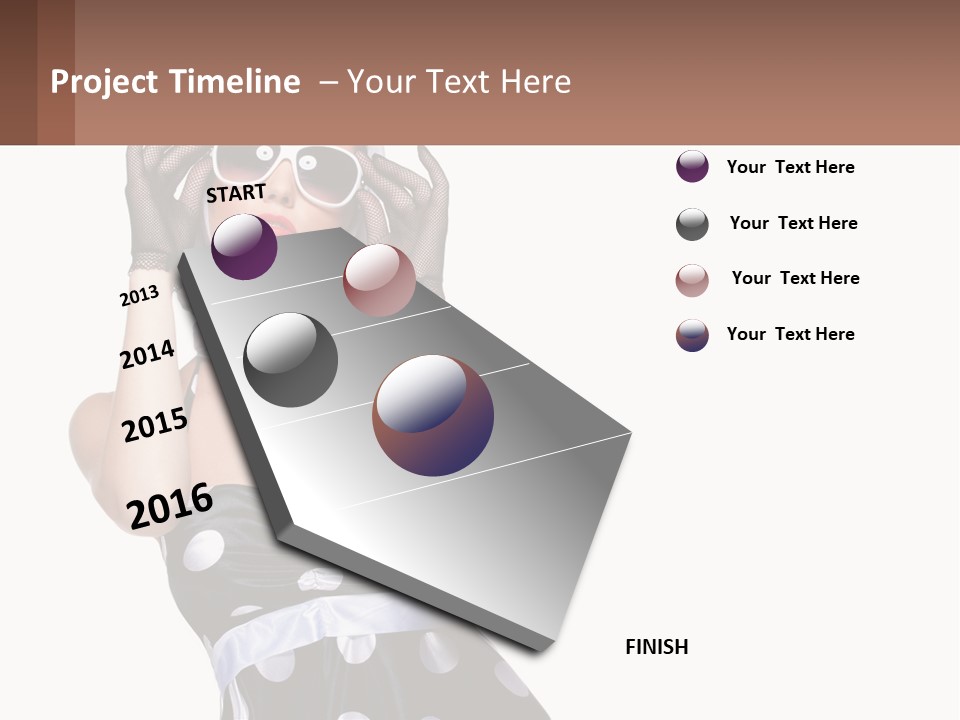 A Woman With A Scarf And Sunglasses On Her Head PowerPoint Template