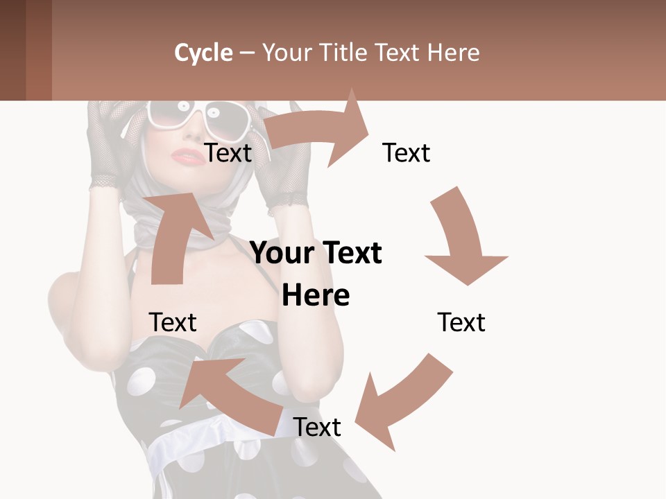 A Woman With A Scarf And Sunglasses On Her Head PowerPoint Template