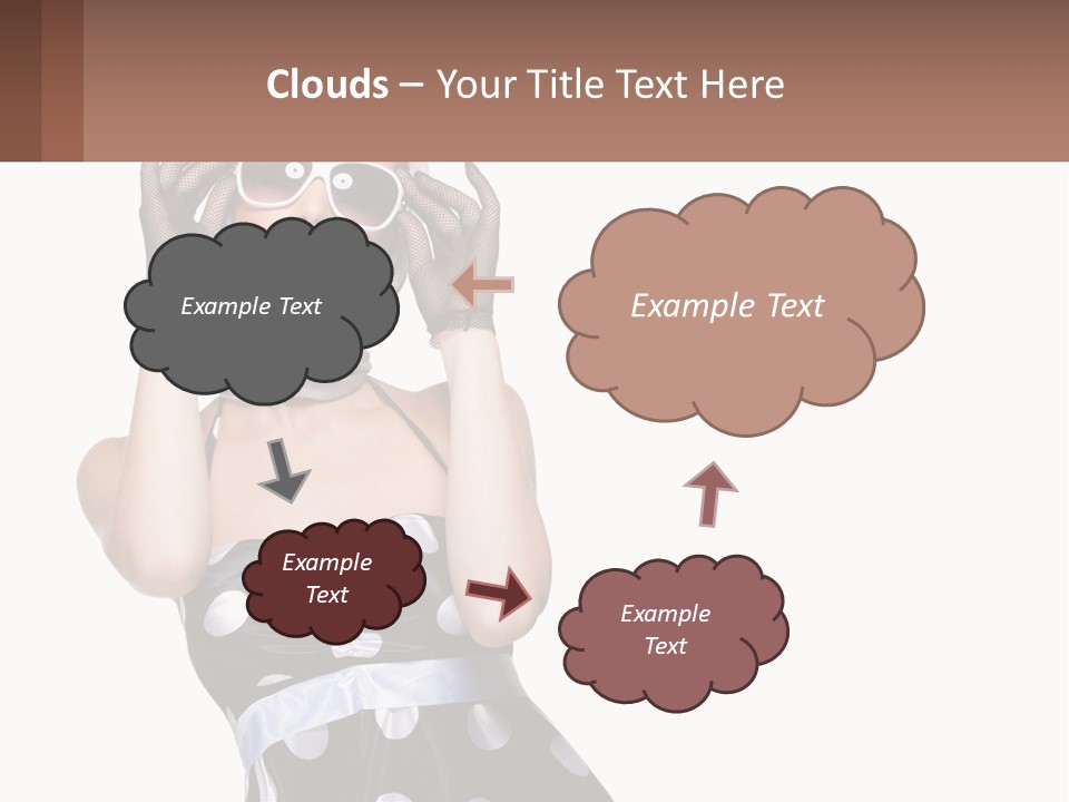 A Woman With A Scarf And Sunglasses On Her Head PowerPoint Template