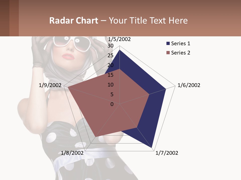 A Woman With A Scarf And Sunglasses On Her Head PowerPoint Template
