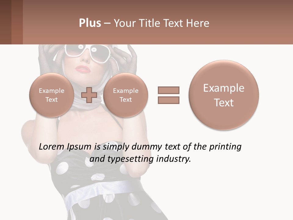 A Woman With A Scarf And Sunglasses On Her Head PowerPoint Template