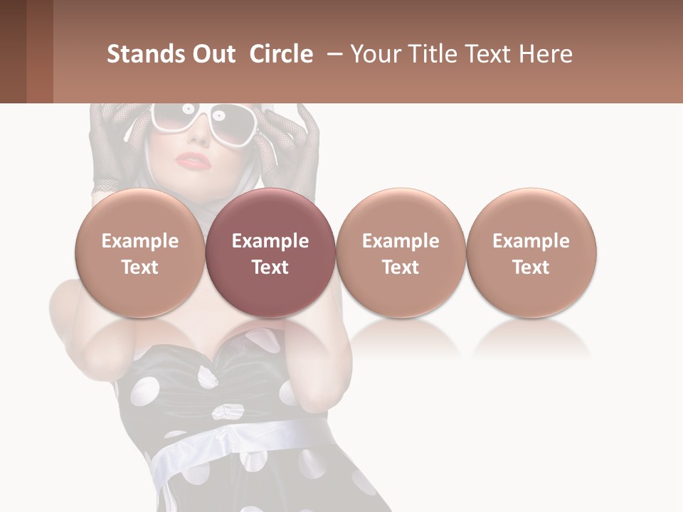 A Woman With A Scarf And Sunglasses On Her Head PowerPoint Template