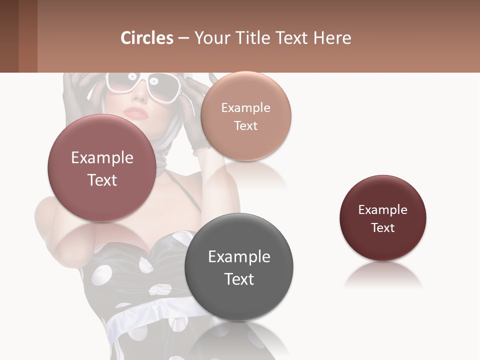 A Woman With A Scarf And Sunglasses On Her Head PowerPoint Template