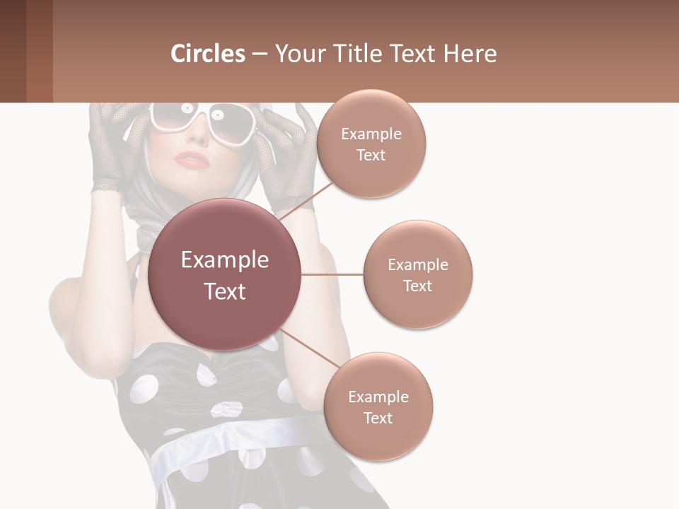 A Woman With A Scarf And Sunglasses On Her Head PowerPoint Template