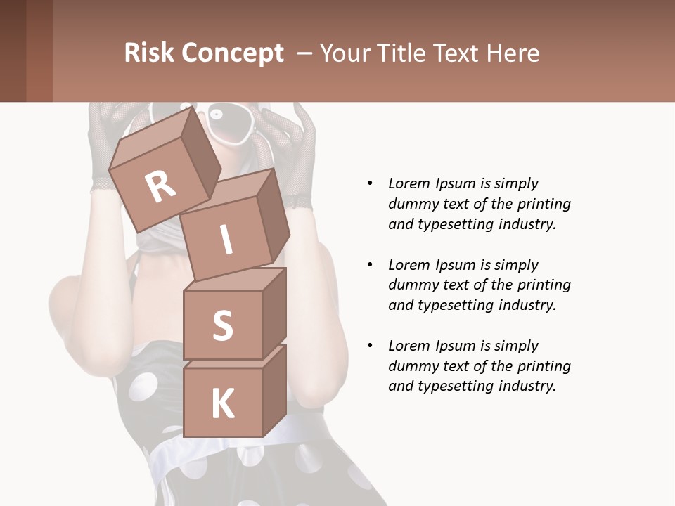 A Woman With A Scarf And Sunglasses On Her Head PowerPoint Template