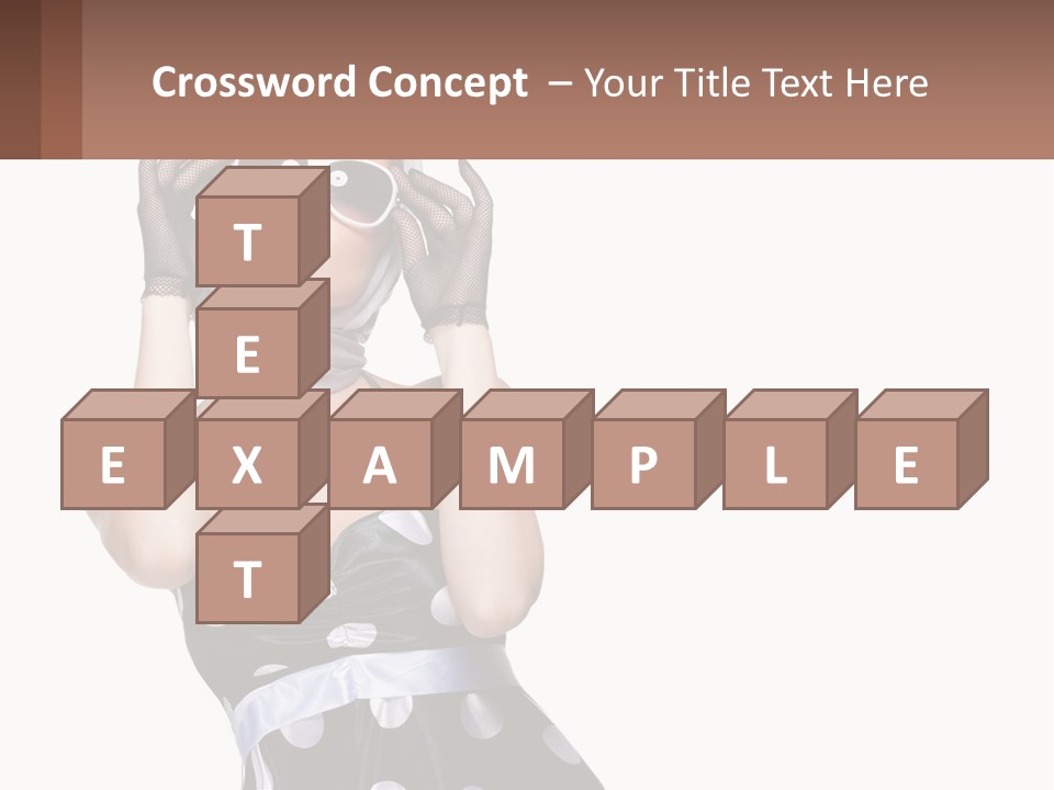 A Woman With A Scarf And Sunglasses On Her Head PowerPoint Template