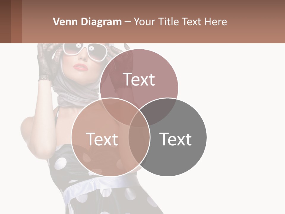 A Woman With A Scarf And Sunglasses On Her Head PowerPoint Template