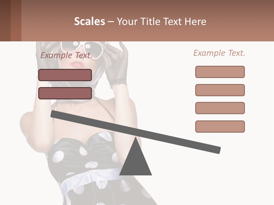 A Woman With A Scarf And Sunglasses On Her Head PowerPoint Template