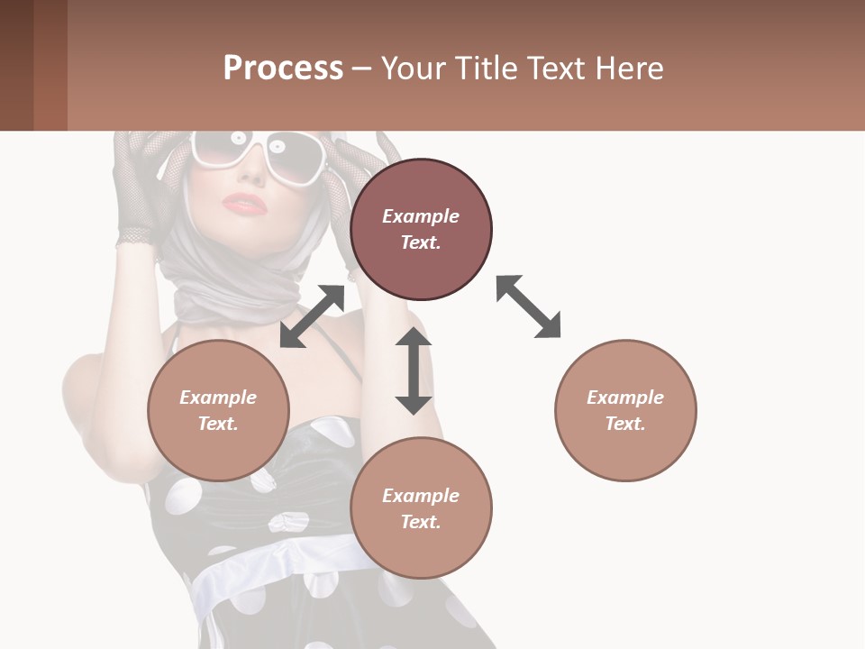 A Woman With A Scarf And Sunglasses On Her Head PowerPoint Template