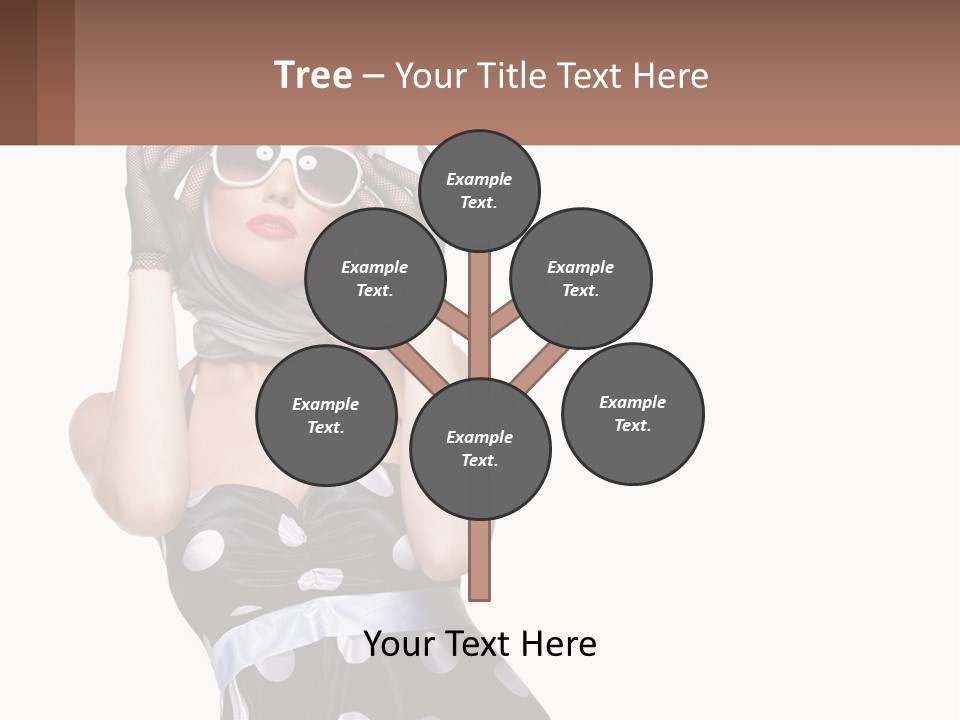 A Woman With A Scarf And Sunglasses On Her Head PowerPoint Template