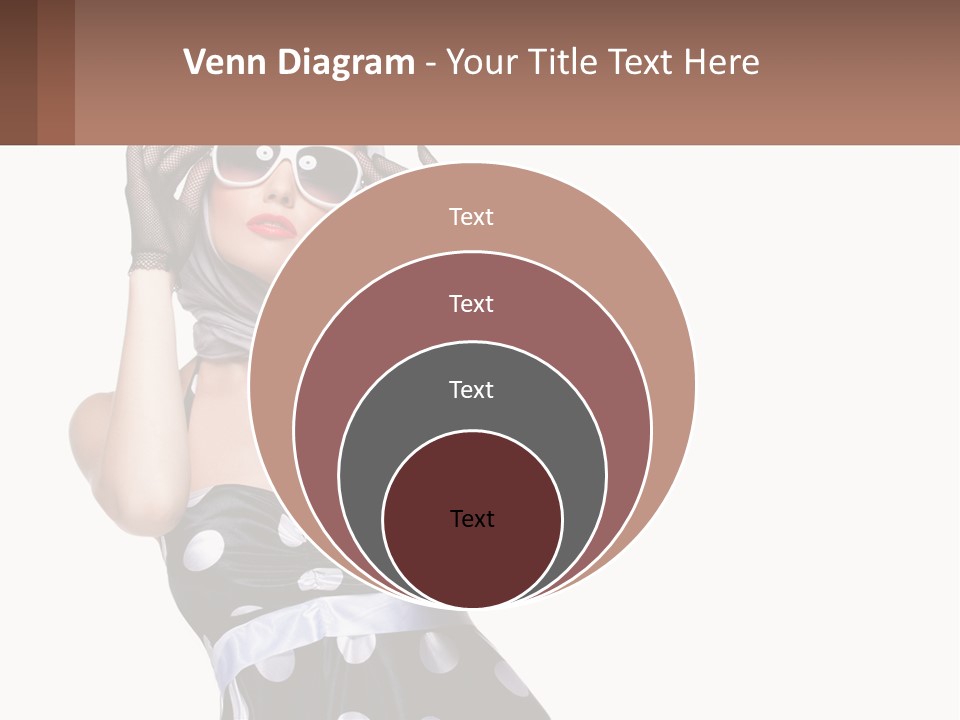 A Woman With A Scarf And Sunglasses On Her Head PowerPoint Template