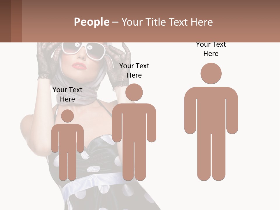 A Woman With A Scarf And Sunglasses On Her Head PowerPoint Template