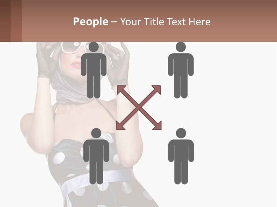 A Woman With A Scarf And Sunglasses On Her Head PowerPoint Template