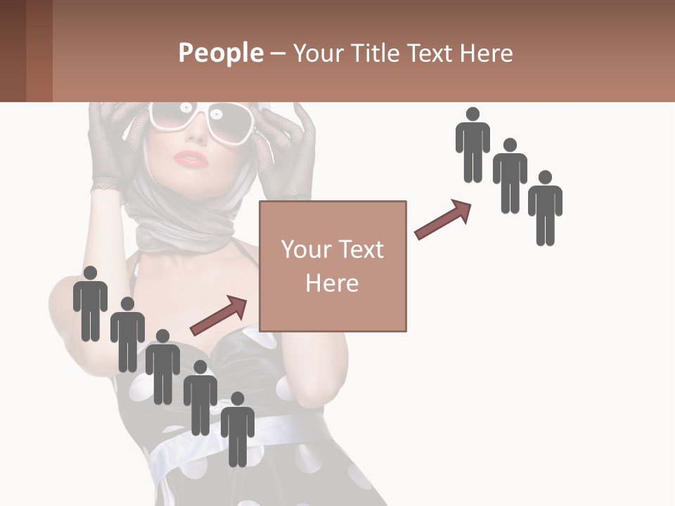 A Woman With A Scarf And Sunglasses On Her Head PowerPoint Template