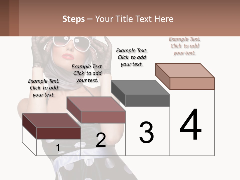 A Woman With A Scarf And Sunglasses On Her Head PowerPoint Template