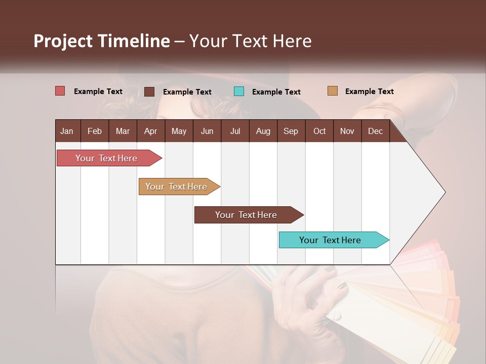 A Woman In A Brown Shirt And A Brown Hat Holding A Fan PowerPoint Template