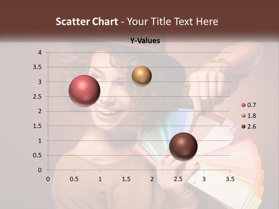 A Woman In A Brown Shirt And A Brown Hat Holding A Fan PowerPoint Template